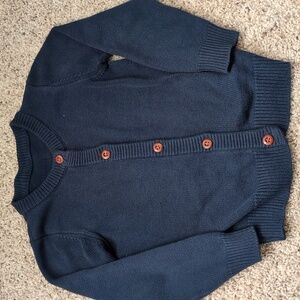 Girl's Navy Blue Cardigan